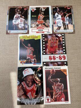 Michael Jordan Card Lot (7 Cards) Fleer NBA Hoops Upper Deck Chicago Bulls